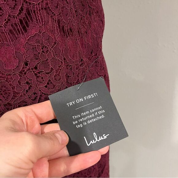 Lulu's Take Me to Brunch Burgundy Lace
Shift Dress - Picture 4 of 12